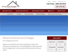 Tablet Screenshot of horizonhomemtg.com